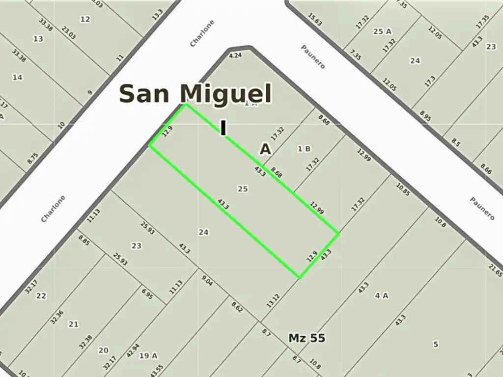 Terreno de 562 m² En Venta, Zona Super Comercial - San Miguel