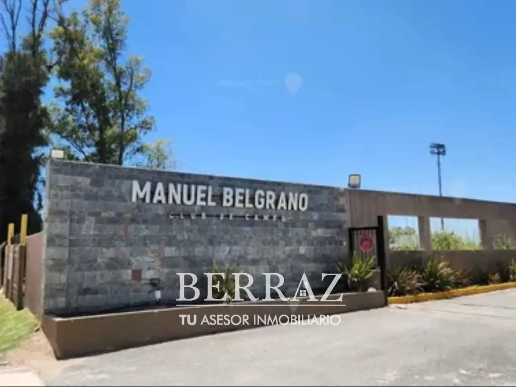 Lote venta de 754 m2 en Club Manuel Belgrano Escobar