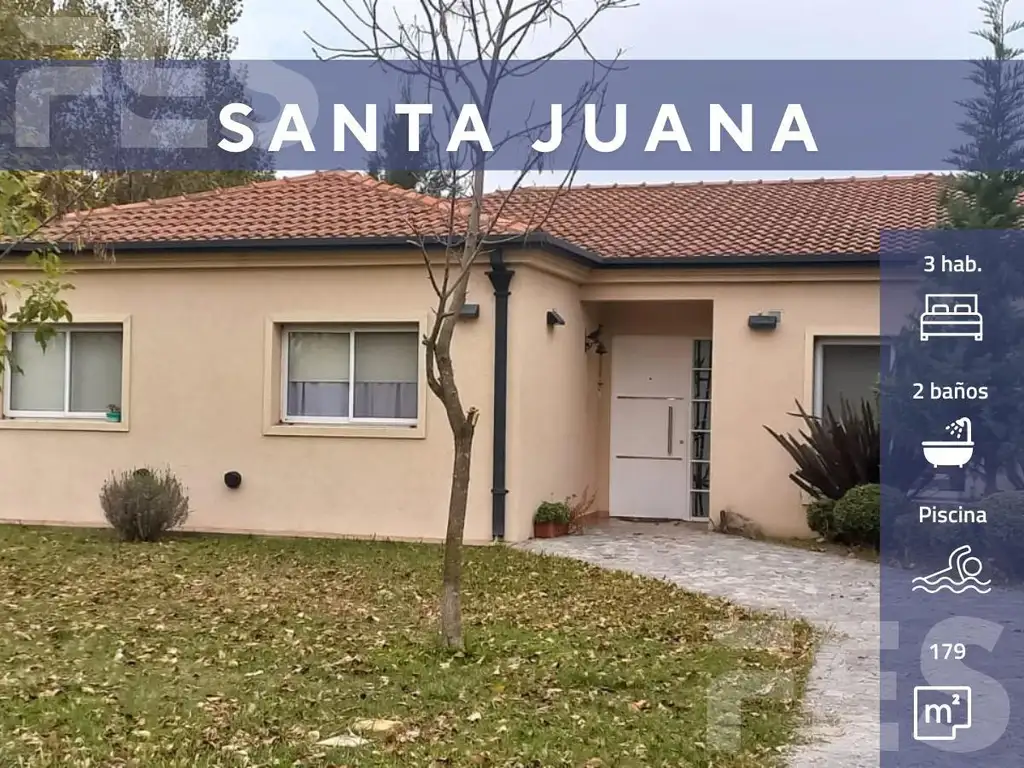 CASA 4 AMBIENTES EN VENTA EN BARRIO SANTA JUANA