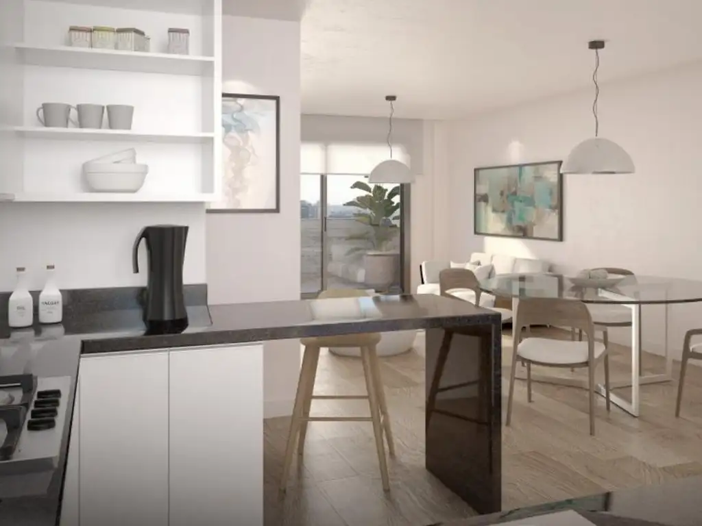 Comodo 2 ambientes con parrilla propia y amenities en Caballito