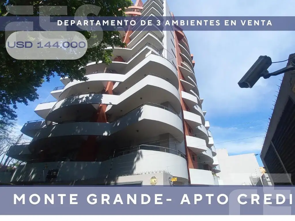 Venta Departamento en Monte grande de 3 Ambientes