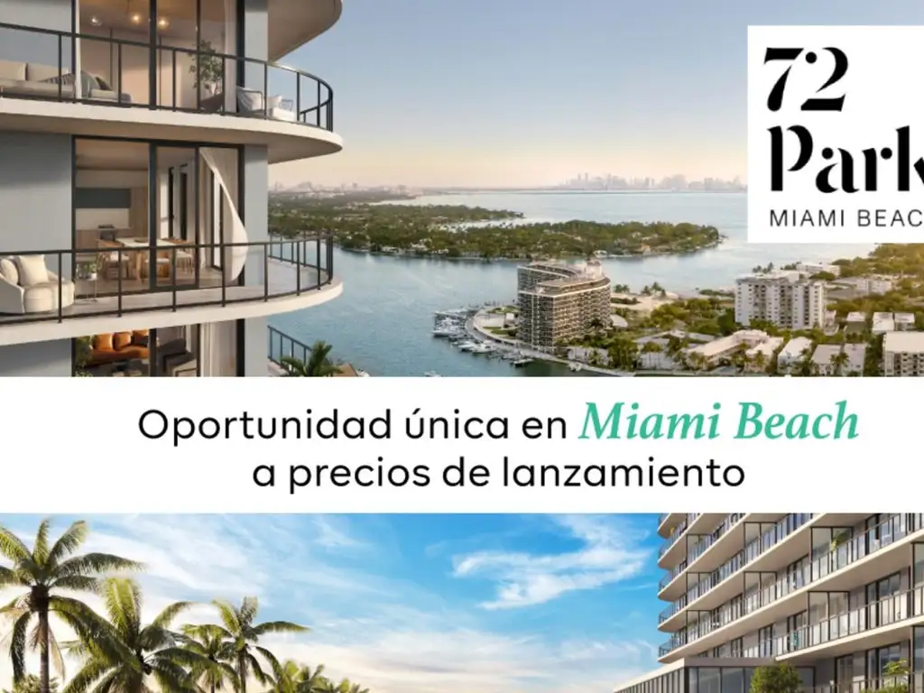 DEPARTAMENTO EN VENTA EN MIAMI-  72  PARK  CONDO DE LUJO