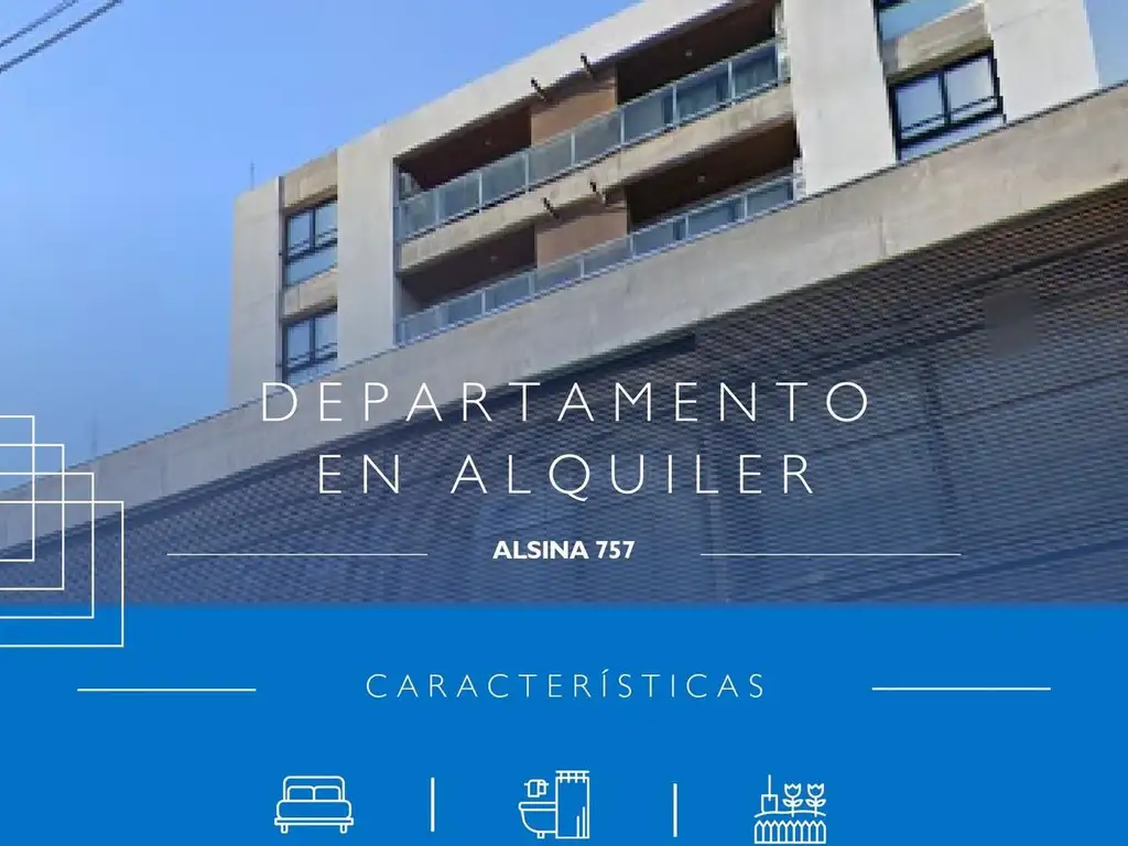 Excelente Depto 2 dorm alq bcon contrafrente Alsina 757