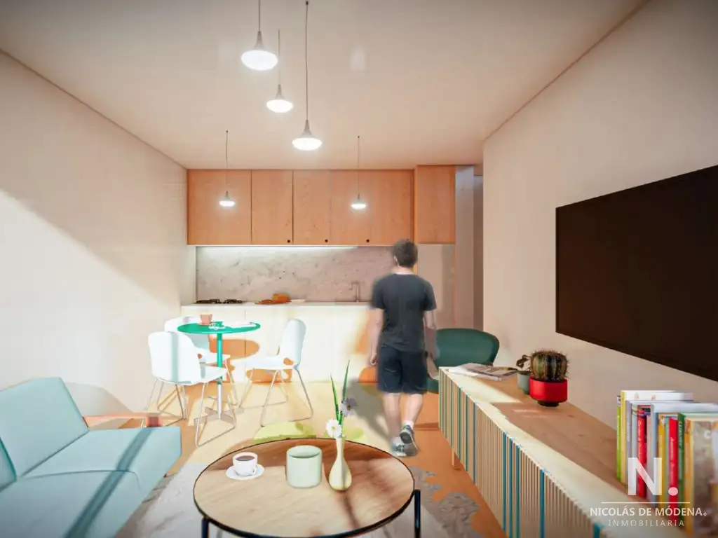 EdNA proyecto en Playa Mansa,  apartamento de 1 dormitorio en venta gran terraza - Financiacion