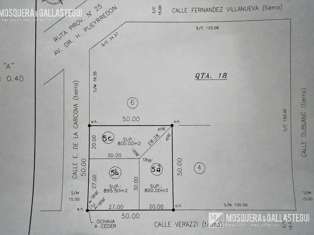 Mosquera y Gallastegui - Terreno en Villa Rosa.