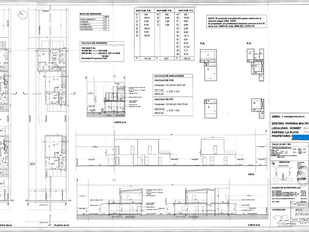 LOTES EN VENTA PARA DESARROLLO GONNET LA PLATA