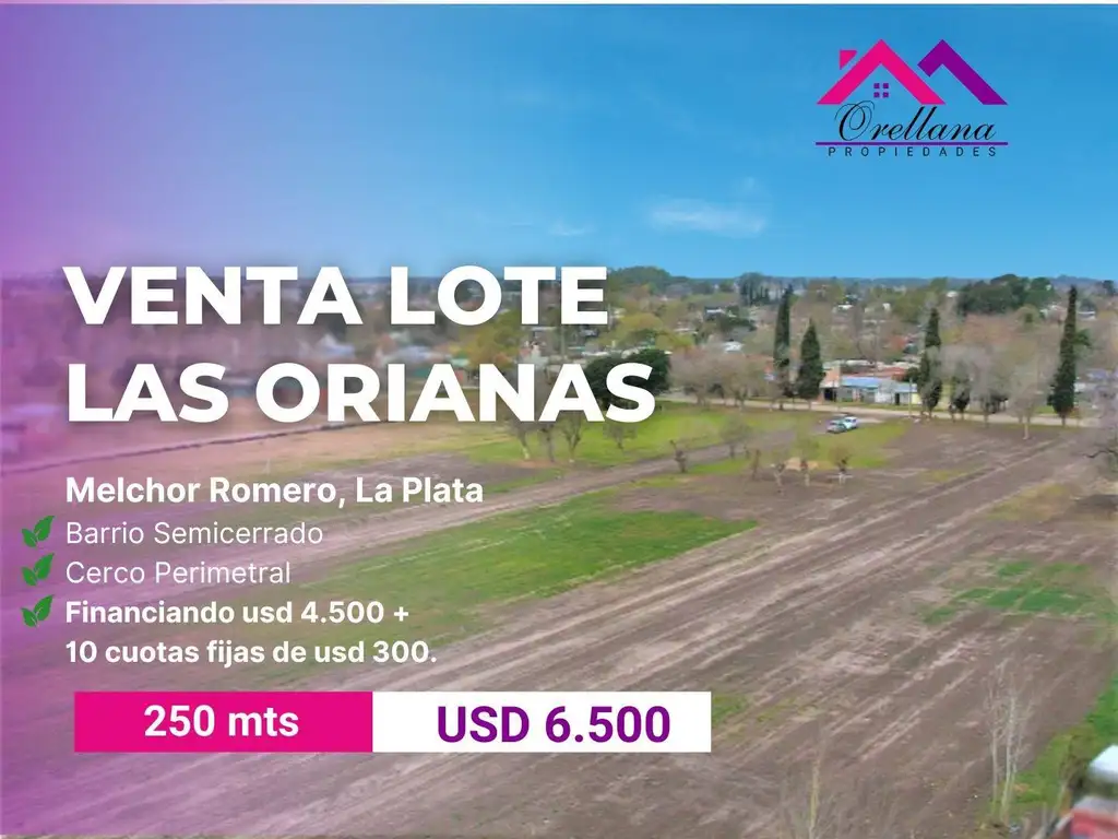 VENTA DE LOTE EN BARRIO SEMICERRADO-MELCHOR ROMERO