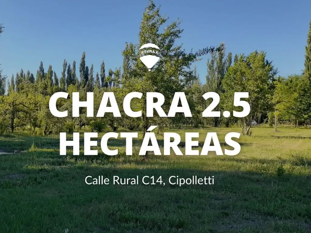 VENTA CHACRA 2.5HA, CIPOLLETTI