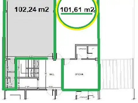 Oficina 100 m2 en alquiler. Complejo Bureau Leloir