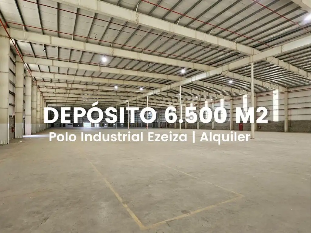 Alquiler de Nave Industrial en Polo industrial Ezeiza de 6.500m2. Excelente estado!