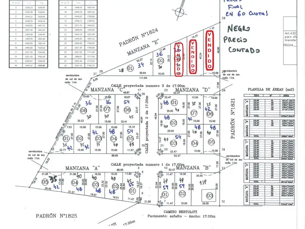 Venta de terrenos en nuevo fraccionamiento Pando