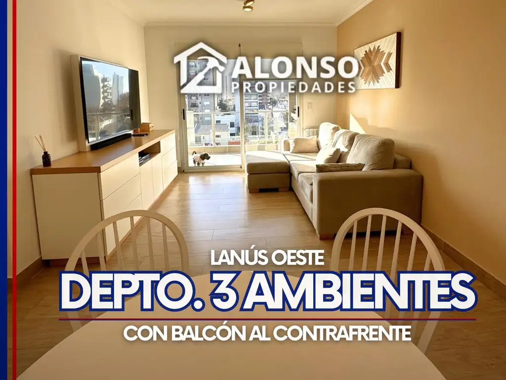 DEPARTAMENTO 3 AMBIENTES c/ BALCÓN EN VENTA EN LANUS