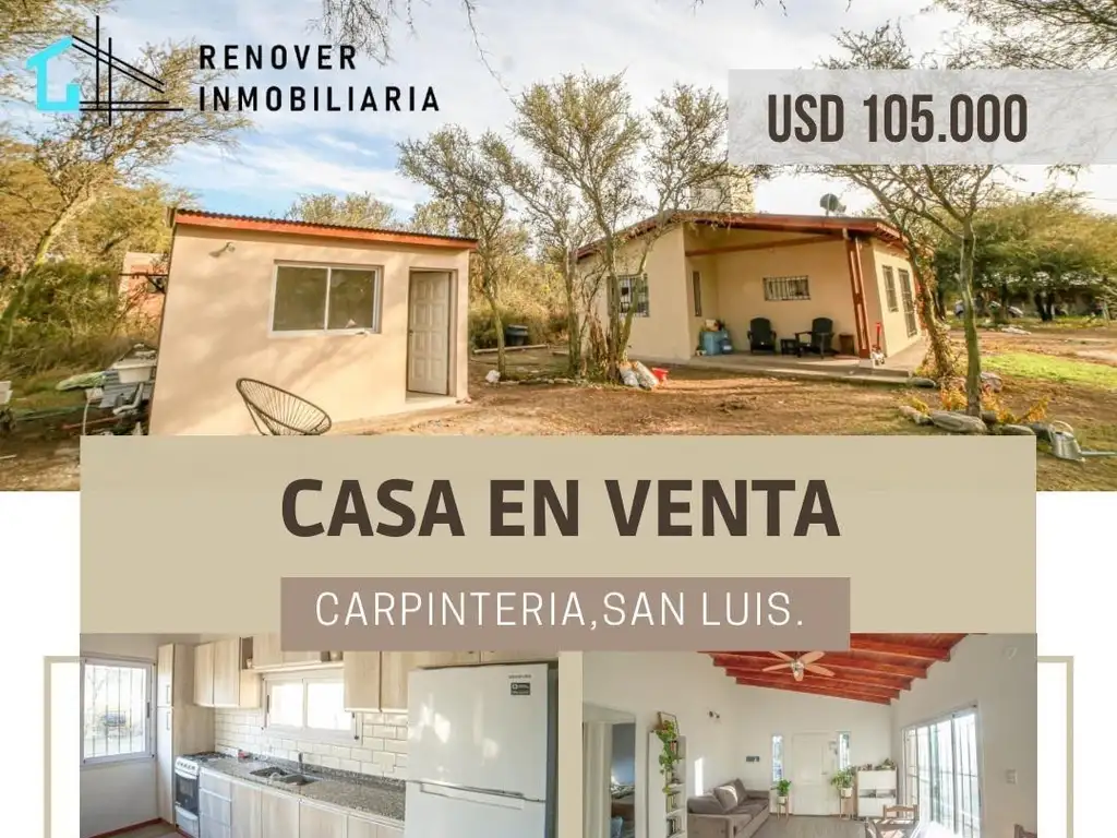 ATENCION INVERSORES  VENTA DE CASA EN CARPINTERIA