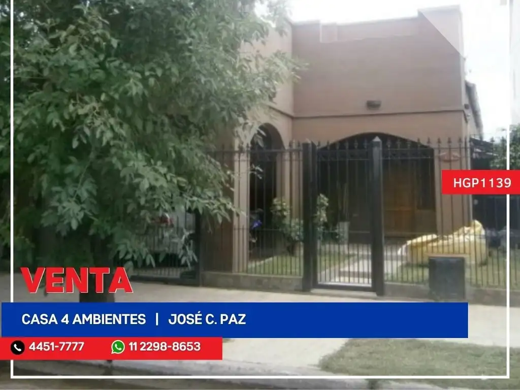 Casa - Venta - Argentina, José C Paz - Manuel de Pinazo 1400