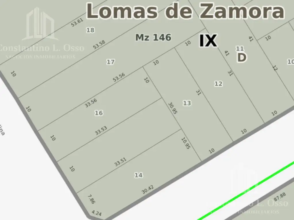 Terreno en  venta - Sobre camino de Cintura 540m2