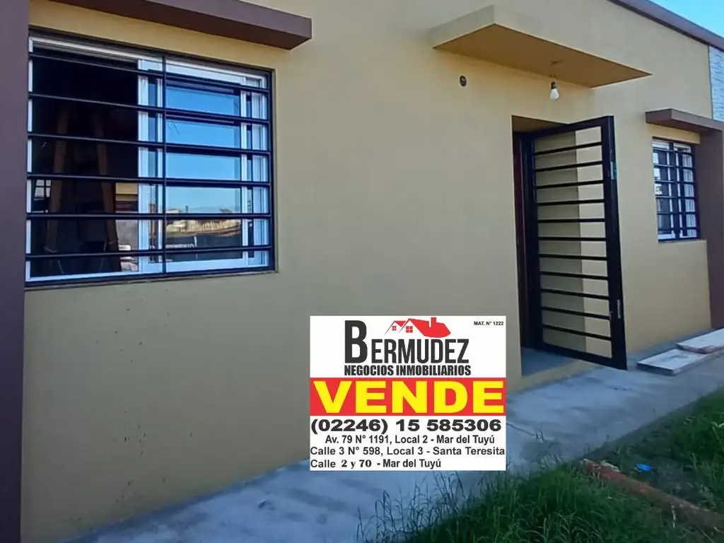 Venta de Chalet 3 amb financiado cuotas  Calle 81 e/ 9 Y 10 Mar Del Tuyu