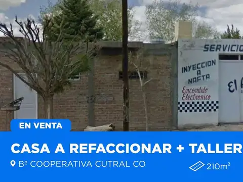 VENTA CASA A REFACCIONAR MAS TALLER