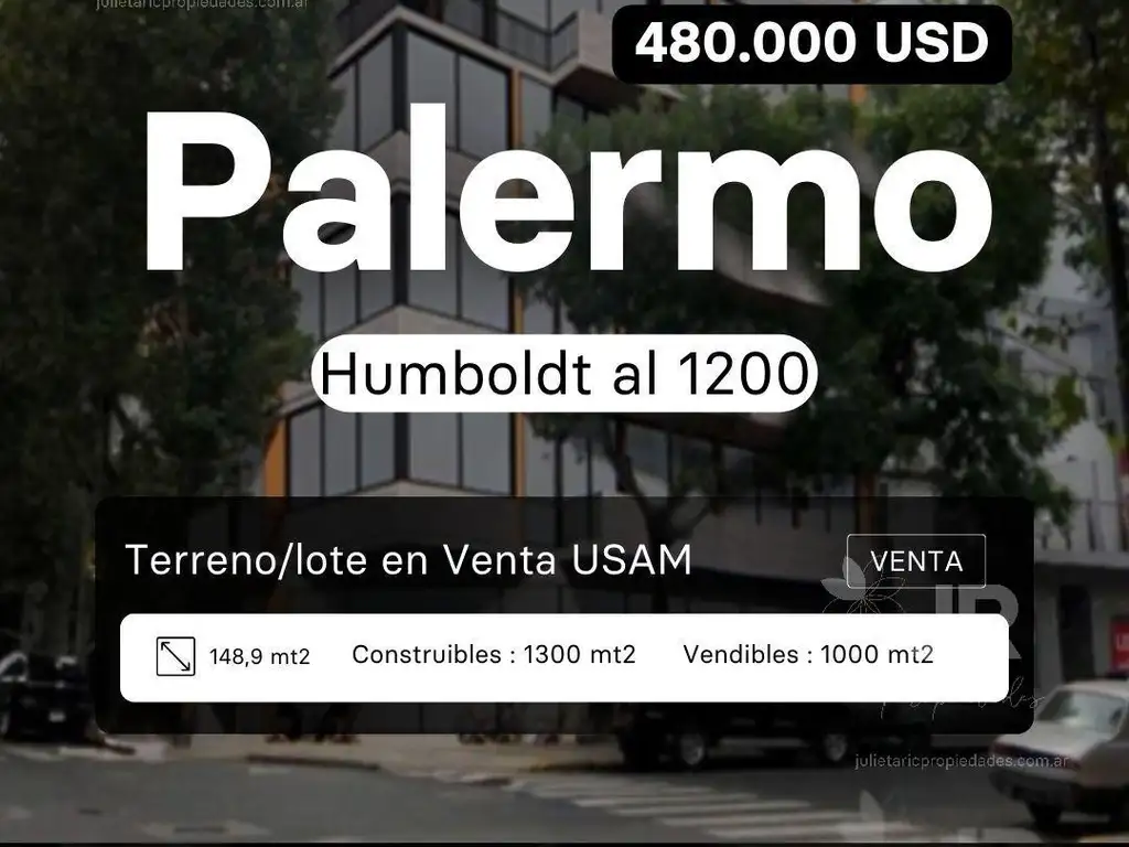 Terreno/lote en  venta en palermo