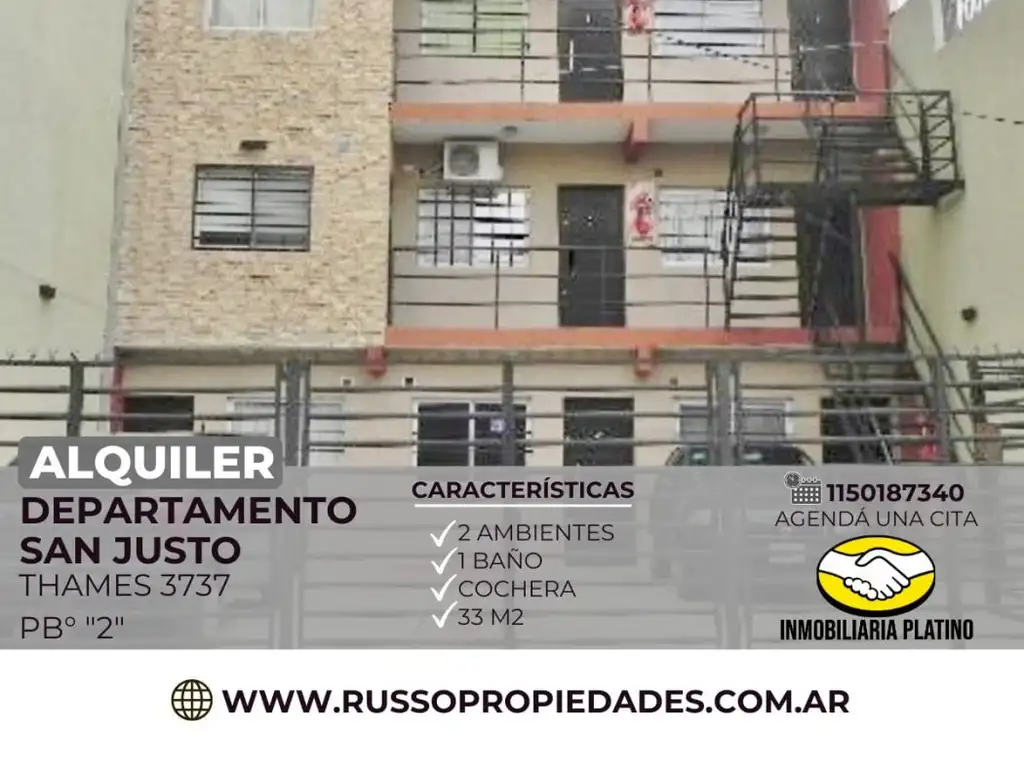 Departamento - Alquiler - Argentina, La Matanza - THAMES 3737