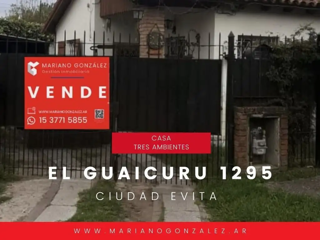 Venta Casa 3 ambientes en Ciudad Evita