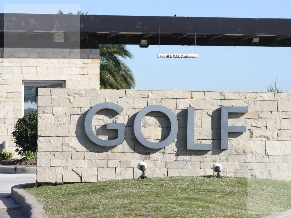 LOTE en VENTA Canton GOLF - VISTA ABIERTA AL GOLF - HERMOSA ORIENTACION - UNICO CERCANO AL INGRESO