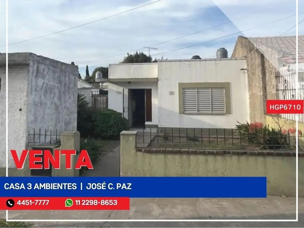 Casa - Venta - Argentina, José C Paz - Federico Lacroze 600