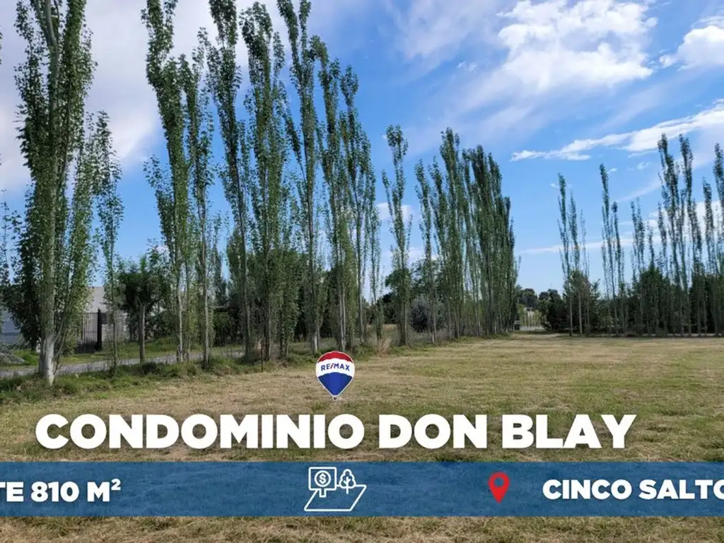 LOTE DE 810 M2 EN CONDOMINIO DON BLAY CINCO SALTOS