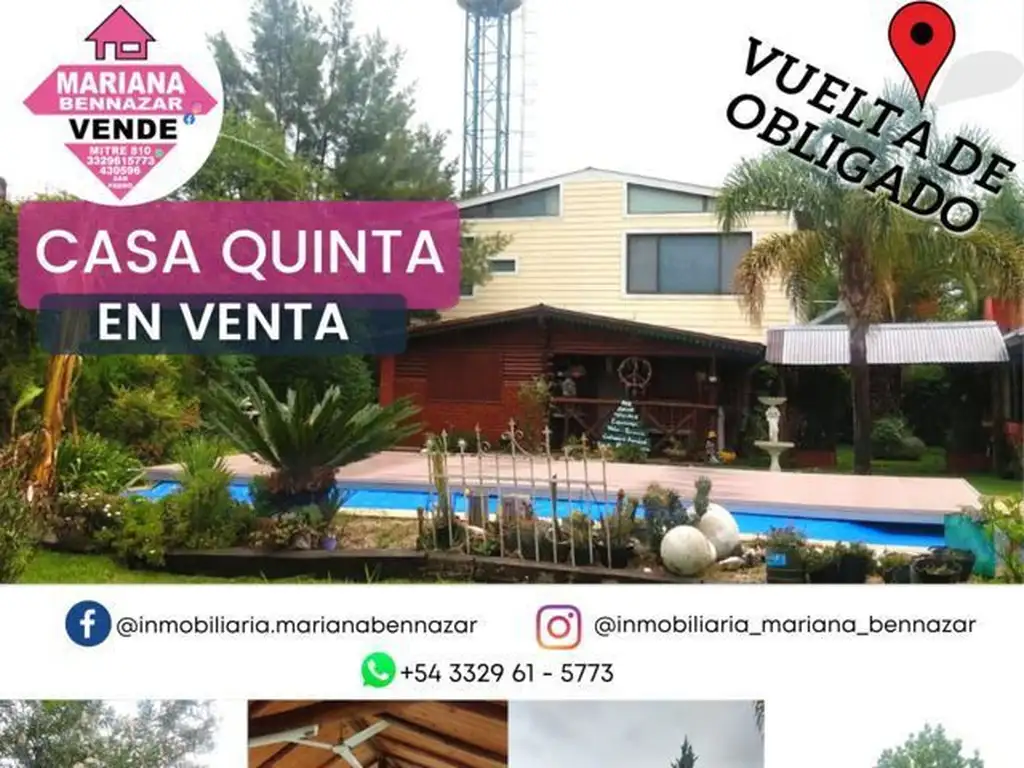 CASA QUINTA - VUELTA DE OBLIGADO - SAN PEDRO