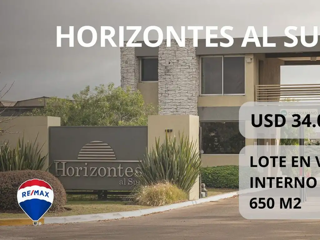 VENTA LOTE INTERNO EN HORIZONTES AL SUR