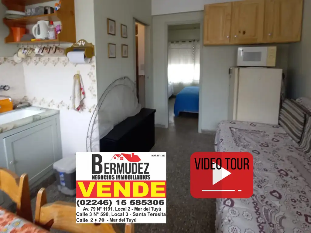 Departamento venta 2 amb Santa Teresita calle 38 entre 2 y 3