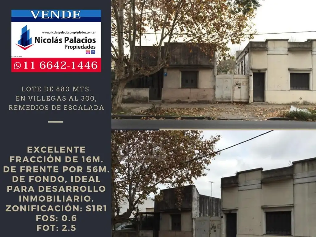 Terreno en venta Remedios de Escalada