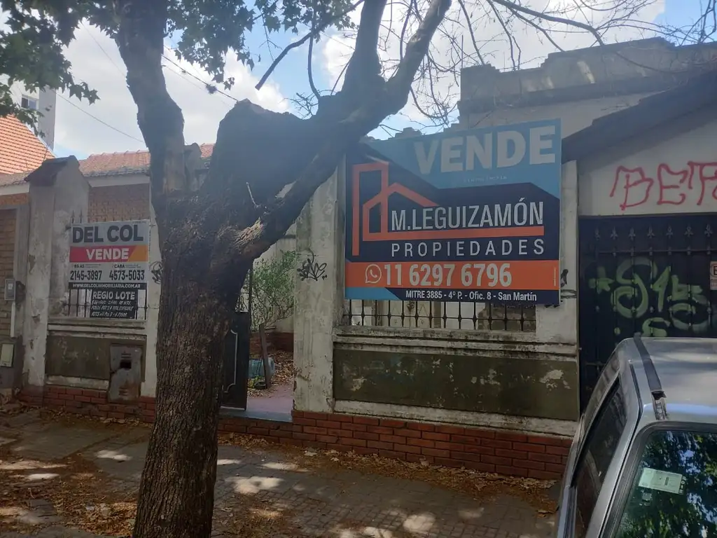 VENDE IMPORTANTE TERRENO (447 MTS) EXCELENTE UBICACION, SAN MARTIN CENTRO