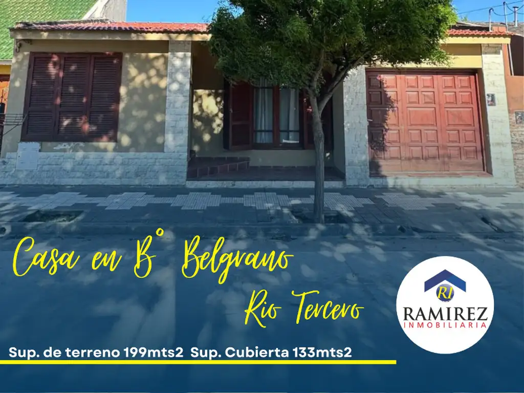 En Venta Casa en Rio Tercero - B* Belgrano..!