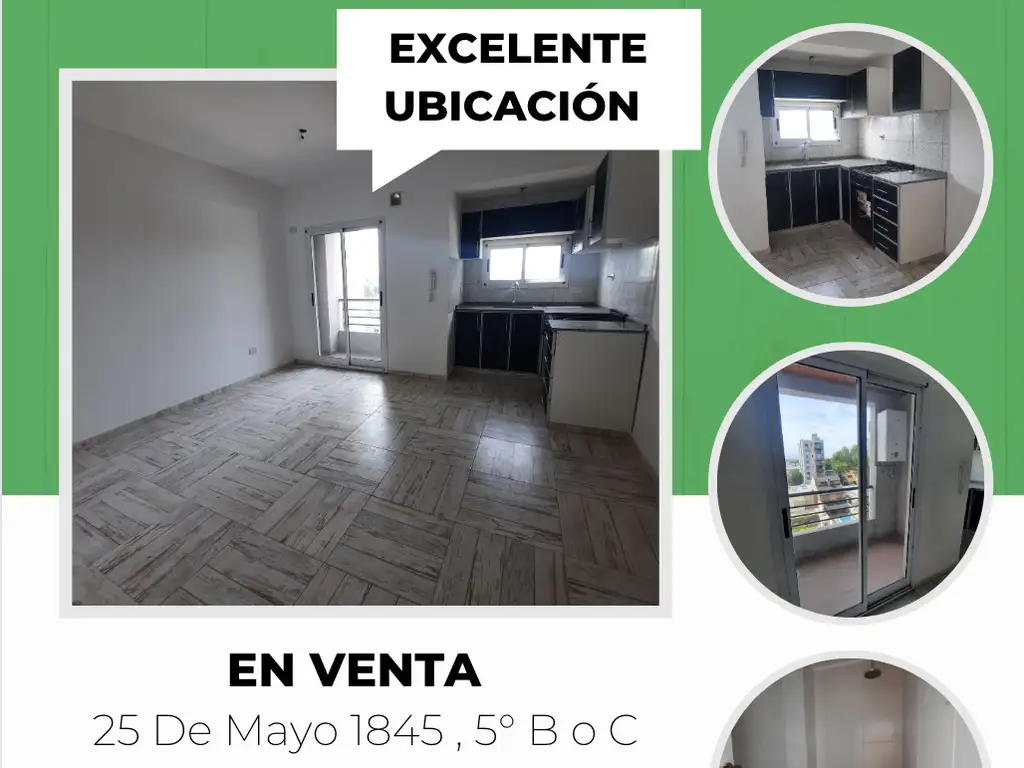 DEPARTAMENTO DE 2 AMBIENTES CON BALCÓN -36M2  MUY BUENA UBICACIÓN!