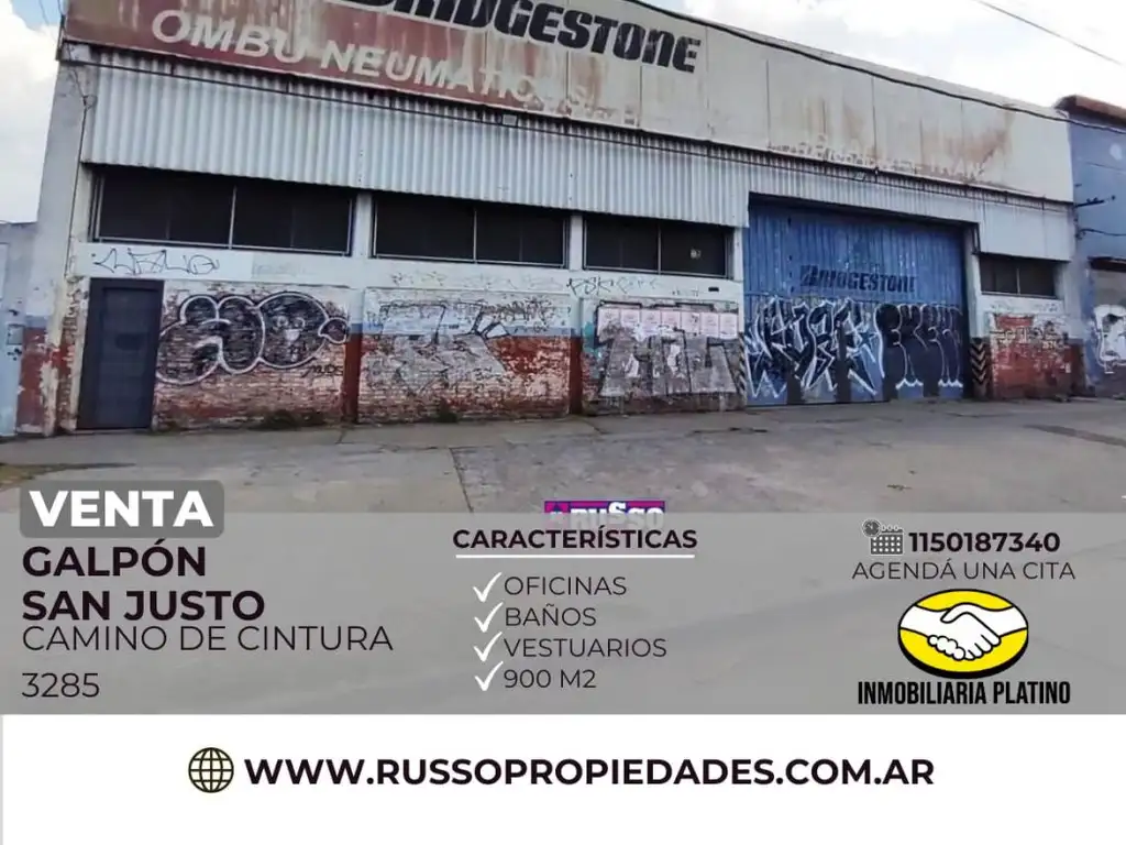 Venta galpón San Justo 900m2