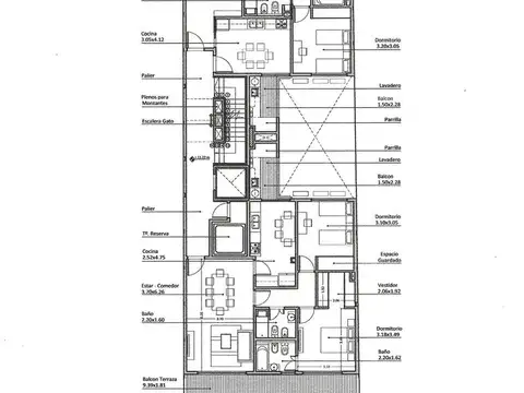 Departamento 4 ambientes con 2 baños