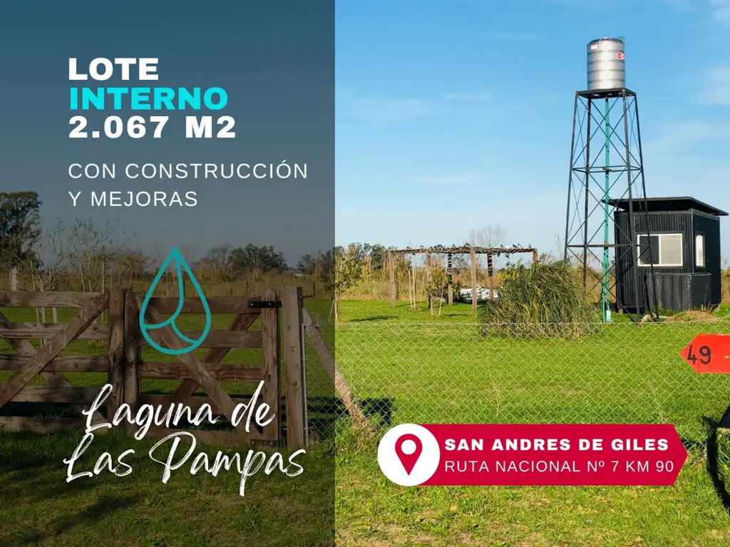 LOTE C/CONSTRUCCIÓN Y MEJORAS CERCANO A LA LAGUNA