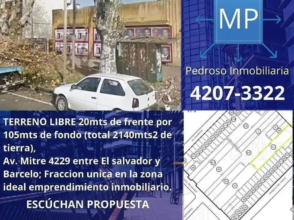 UNICA FRACCION EN LA ZONA OPORTUNIDAD