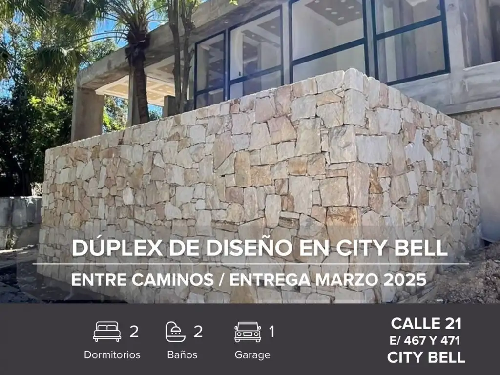 VENTA DUPLEX EN CITY BELL, LA PLATA ENTRE CAMINOS