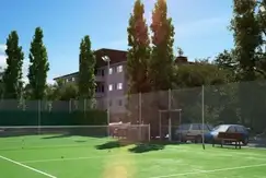 Actividades deportivas futbol, tenis en el Barrio cerrado, Villa del Lago