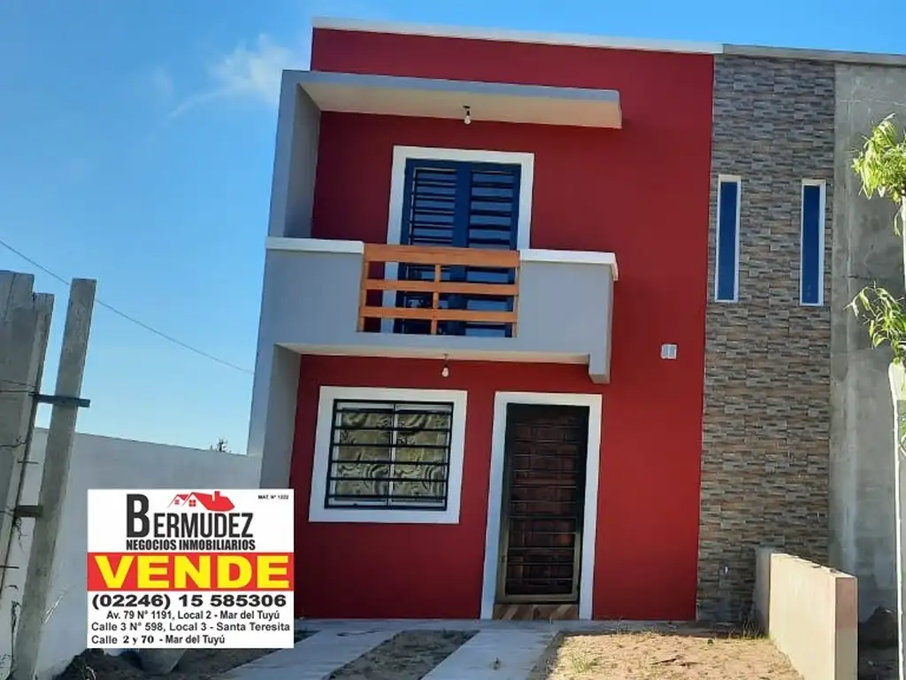 Venta Duplex 3 Amb Frente A Estrenar! 87 E/8 Y 9 Mar Del Tuyu