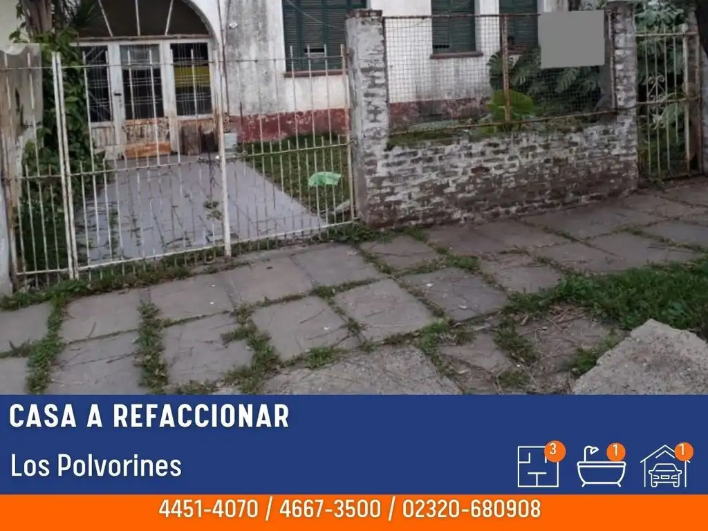 Casa - Venta - Argentina, Los Polvorines - Rivadavia 3128