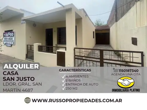 Alquiler casa 4 ambientes