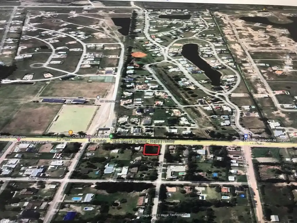 LOTE DE 537 m2 - ZONA LA PISTA - FRENTE A Bº Cº SANTA ISABEL