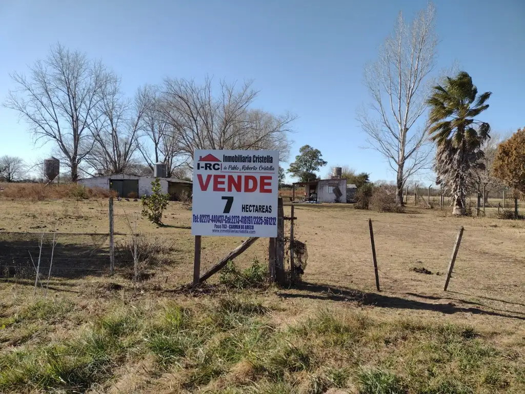 VENTA DE 7 HECTAREAS EN CARMEN DE ARECO