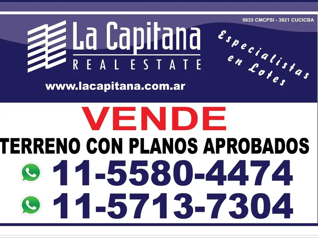 Lote, Villa Ortuzar, Zarraga al 3500, PLANOS APROBADOS