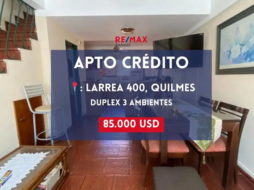 Venta PH Duplex 3 amb con cochera Apto Crédito