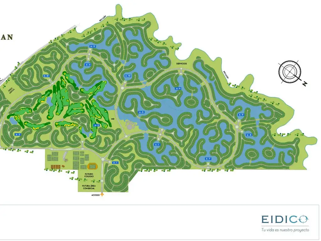 Terreno venta  San Sebastian Area 6 a la Laguna gran espejo de agua