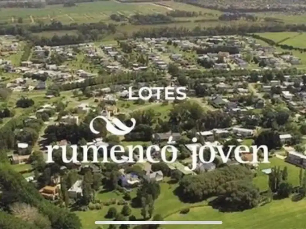 ERNE VENDE LOTE EN RUMENCO JOVEN