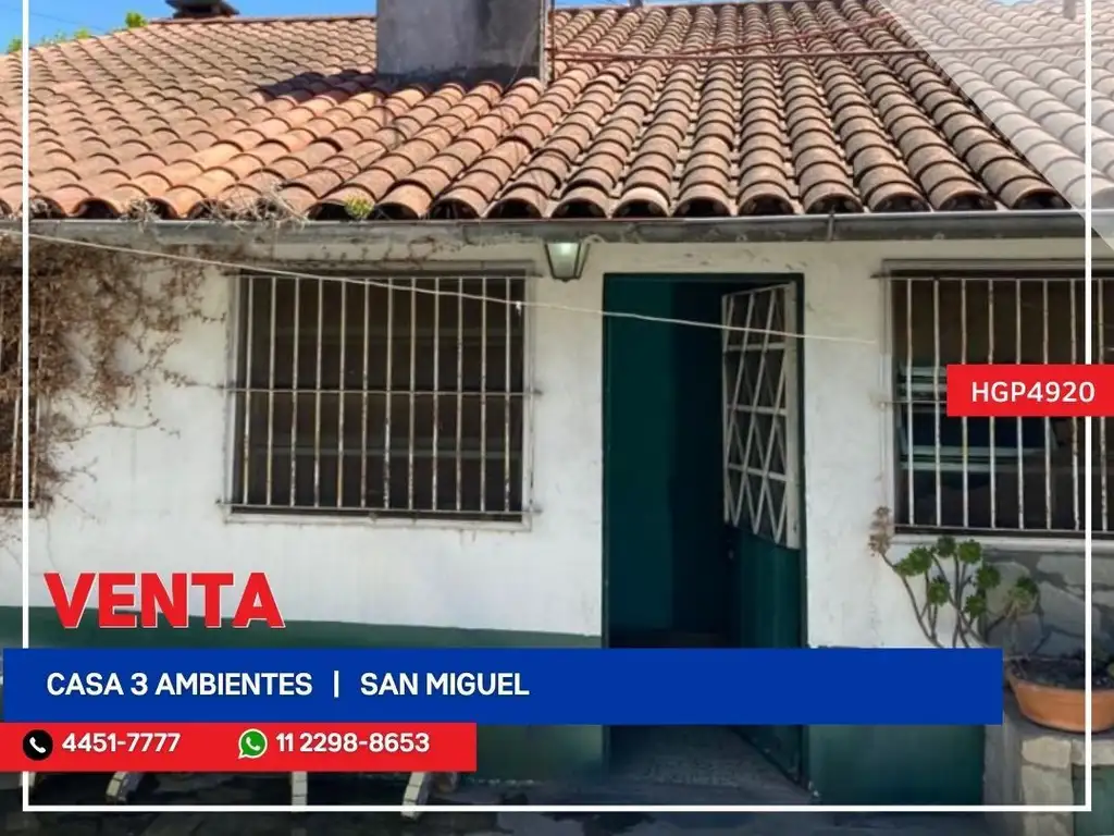 Casa - Venta - Argentina, San Miguel - Av. San Miguel 200